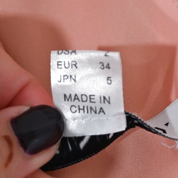 Shona Joy Size 2 Blush High Neck Gathered Faux Wrap Satin Maxi Dress - Picture 9 of 11